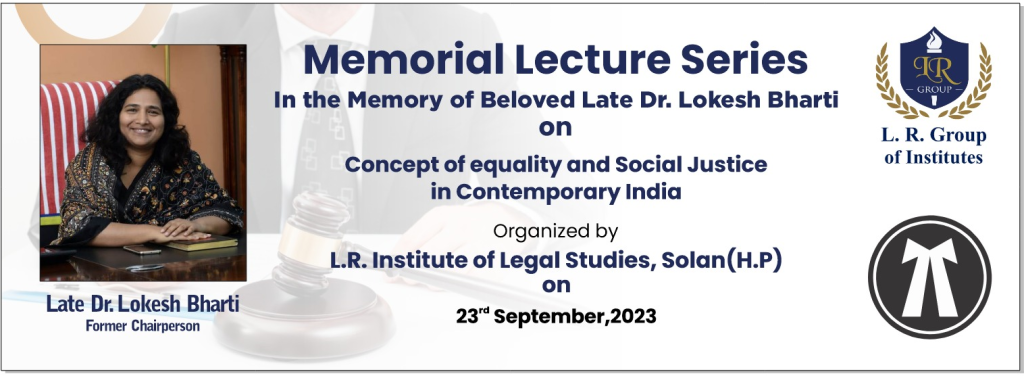 Equality and Social Justice lecture series